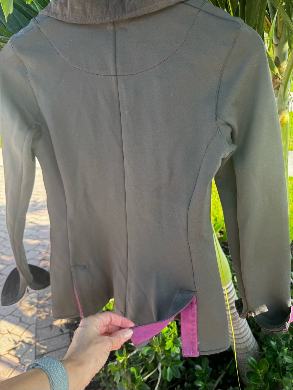 Animo Italia Women’s Equestrian Show Jacket - Grey/Purple - IT 40 / US 4 - Picture 5 of 16